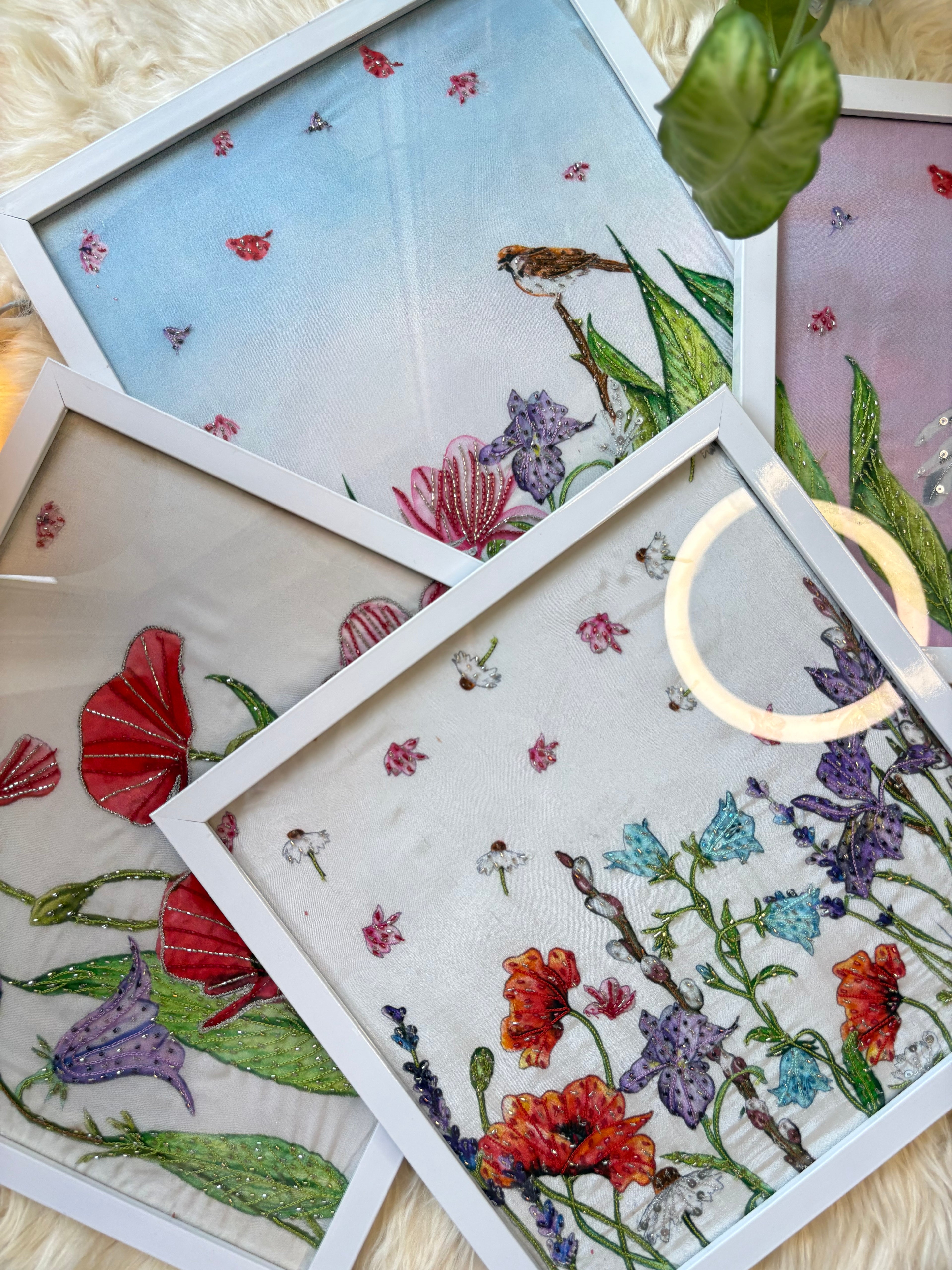 Hand Embroidered Frames