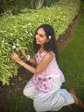 Willow in pink with farshi salwar