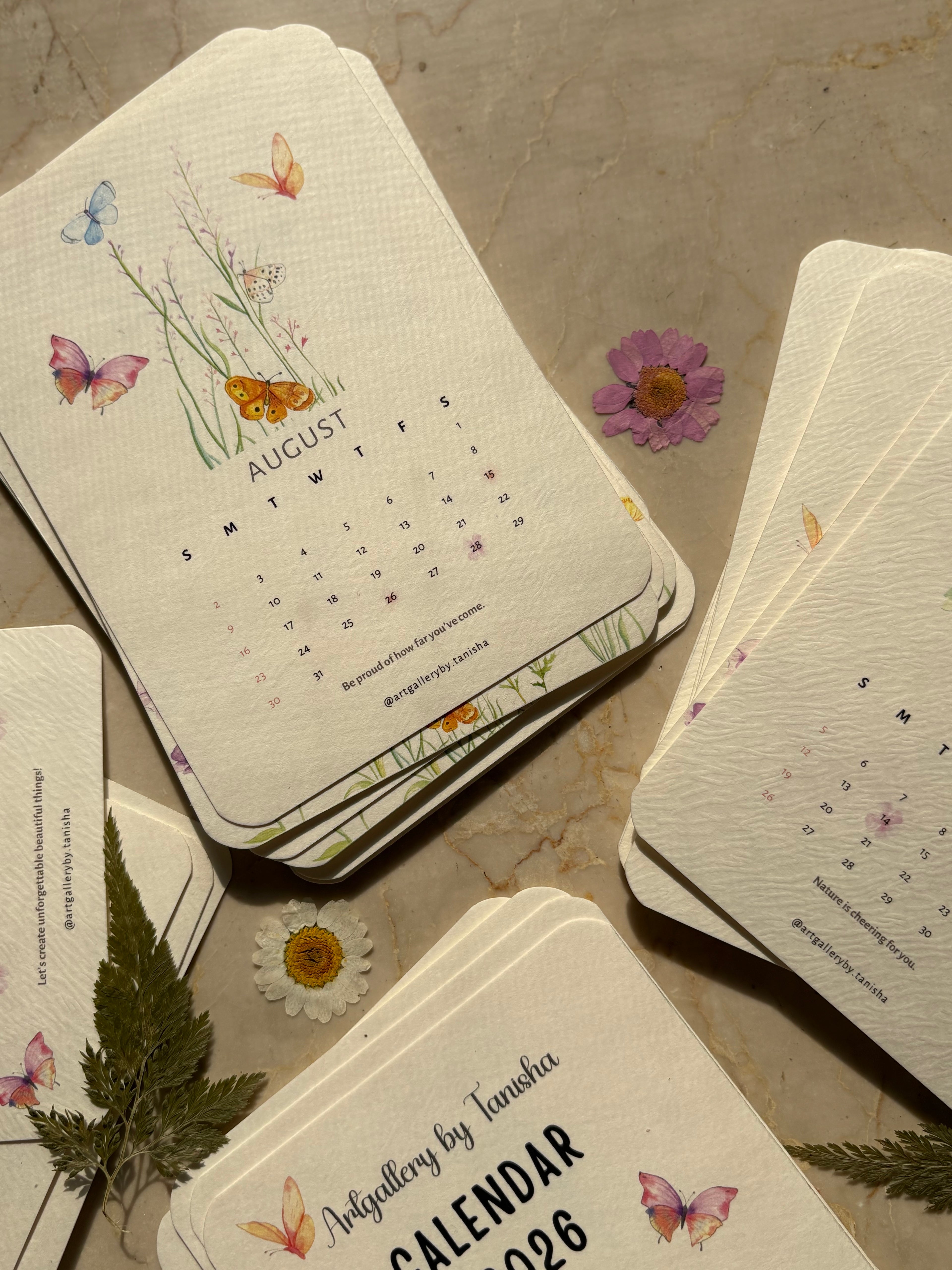Botaniq desk calendar 2026