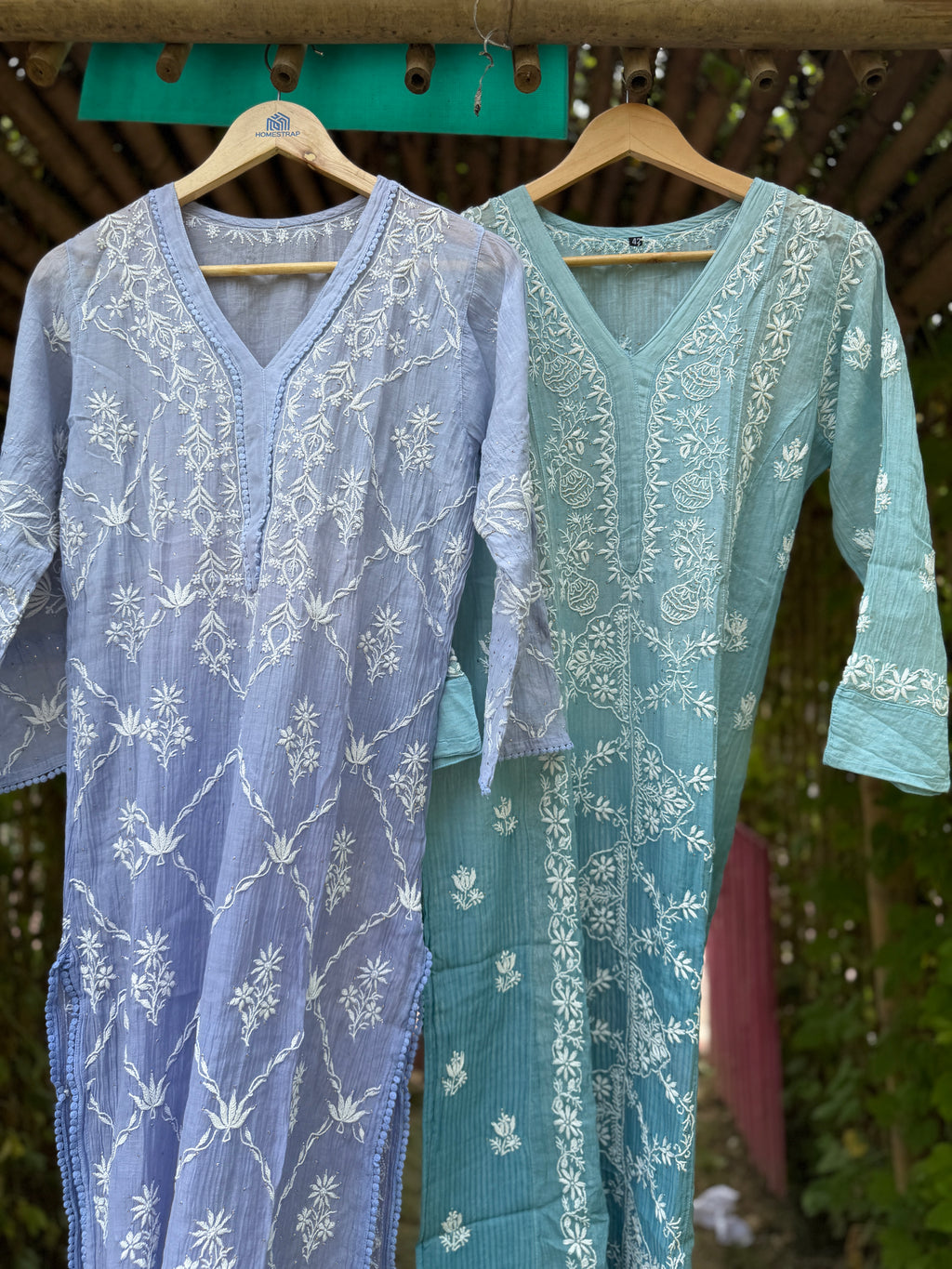 Mul chanderi long kurti