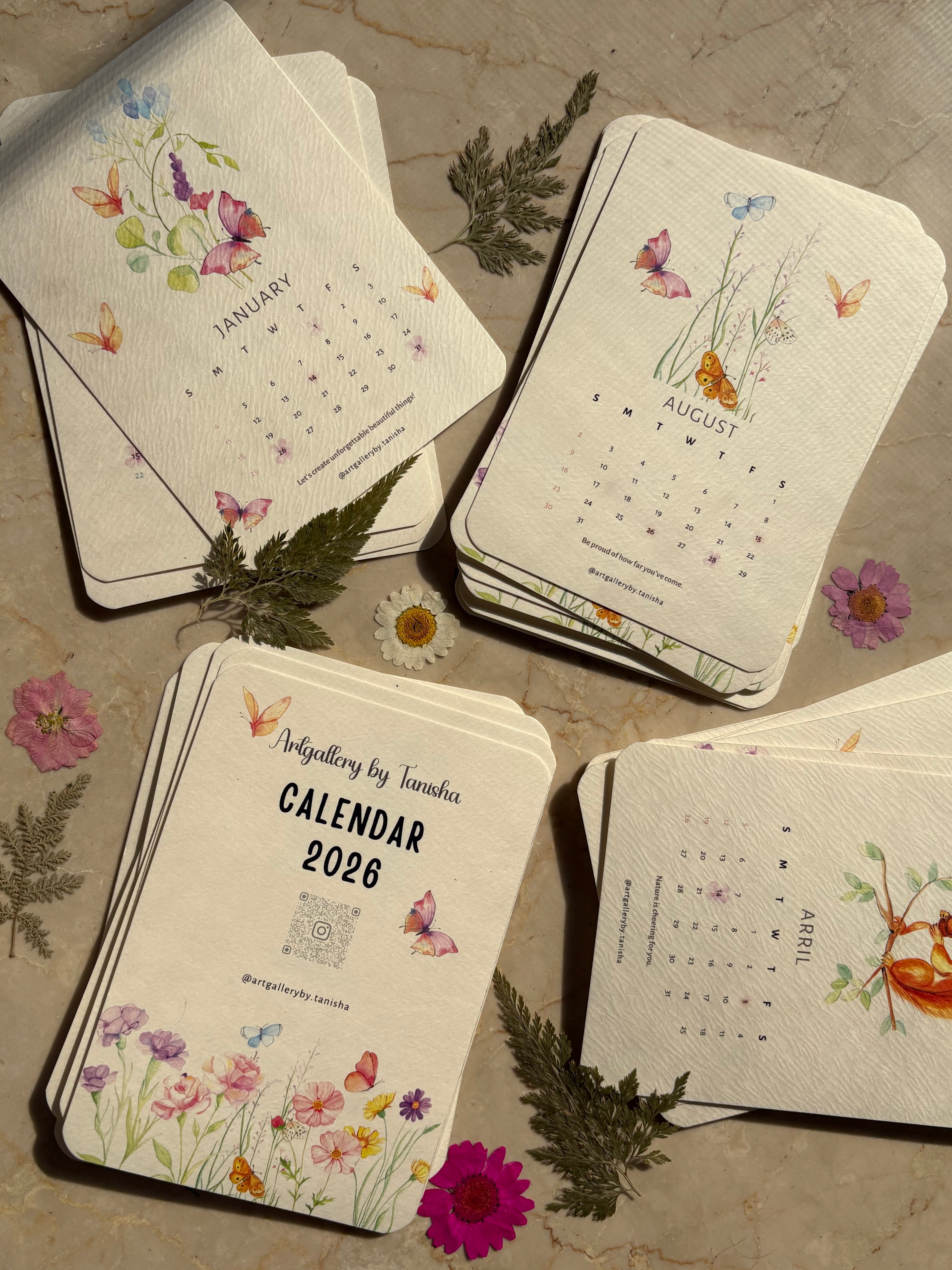 Botaniq desk calendar 2026